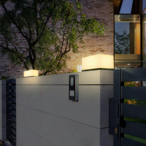 Chill Out In Style With These Modern Warm Led Post Cap Lights That Deliver Luxury Waterproof Vibes on fence posts at night