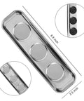 Magnetic Parts Tray Set Of 3 For Nuts Bolts And Small Metal Parts With Extra Strong Magnets Thickened Stainless Steel Trays Handy Garage Or Shop Setup