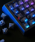 Morandi 35 Pack 5 Pin Linear Mechanical Keyboard Switches With Dope Bottom Out Feedback Crisp Feel High Transmittance PMMA Light Guide And Even RGB Illumination For Your Keyboard in tray