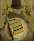 Close-up of 2 Pack Adjustable Backpack Straps With Retractable Buckles For Outdoor Travel Hiking Camping And Jogging Gear Heavy Duty Nylon Quick Dry Easy Replacement Army Green
