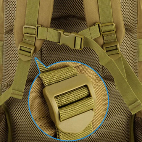 Close-up of 2 Pack Adjustable Backpack Straps With Retractable Buckles For Outdoor Travel Hiking Camping And Jogging Gear Heavy Duty Nylon Quick Dry Easy Replacement Army Green