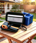 Infrared Temperature Gun For Cooking, Fast Non-Contact Thermometer With Wide -58 To 1022 F Range, Switchable Fahrenheit And Celsius, Ideal For Grilling, BBQ, Smoking, Candy Making And Roasting in black zip case with gift box
