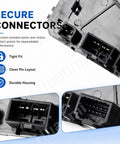 Close-up of secure connectors for Dash Clock Display Assembly For Kia Optima 2011-2013 And Hybrid Models With Perfect OEM Fitment.