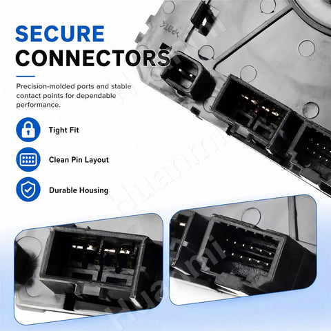 Close-up of secure connectors for Dash Clock Display Assembly For Kia Optima 2011-2013 And Hybrid Models With Perfect OEM Fitment.