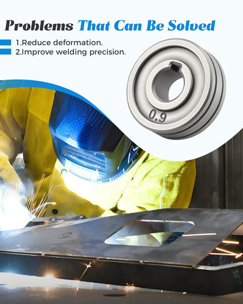 2 Pack Drive Roll For MIG Welder 0.8mm 0.9mm K Groove Wire Feed Roller in use solving welding issues