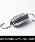 Indoor Golf Simulator Screen Hooks With Rust Resistant Electroplated Steel Rings And Durable Polyester For Long Lasting Use Easy Install For White Screens One Piece showing a steel spring hook with 10mm diameter on white background.