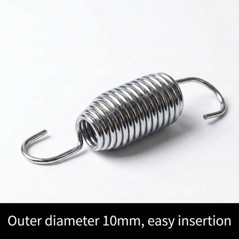 Indoor Golf Simulator Screen Hooks With Rust Resistant Electroplated Steel Rings And Durable Polyester For Long Lasting Use Easy Install For White Screens One Piece showing a steel spring hook with 10mm diameter on white background.