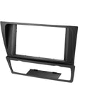 Plug And Play Double DIN Radio Installation Dash Kit For 2007 To 2012 BMW 3 Series With Auto Climate Control And Fiber Optic Amplified