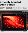 Straight-Up Rugged 10.1 Inch Industrial PC Tablet With IP65 Waterproof Touchscreen showcasing optically bonded display with water droplets.