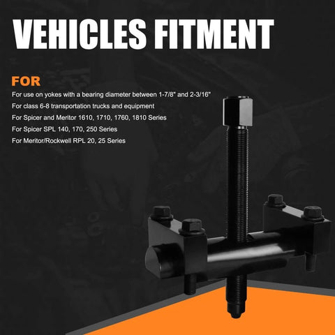 Beefy Heavy Duty Yoke Puller For Class 6 8 Haul Trucks And Gear With Bearing Diameters One Seven Eighths To Two Three Sixteenths Inches