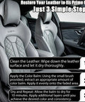Grey Leather Recoloring Balm For Furniture And Car Interior Vinyl Color Restorer Leather Repair Kit instructions with car seats