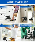 Greywolf Multi-Function Furniture Lifter With Dual Arm Jacks For Cabinet Raising And Tile Height Adjustment in various applications.