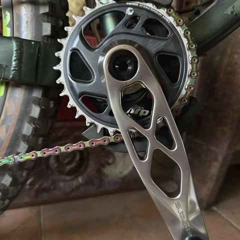 Beefy Mountain Bike Crankset 165mm 170mm 175mm R Spec Trail Enduro Hollow DUB Spindle CNC AL7075 Arms For 29 Inch Wheels