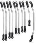 313mm Wheelbase Stainless Steel Link Rod Set For 1/10 RC Crawler Axial SCX10 II 90046 Upgrade Parts, Easy Install, front view