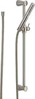 Compel Slide Bar Handheld Shower System With Hose In Brushed Nickel, Detachable Head, Stainless 5785-SS, Long Metal Hose