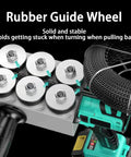 Rubber guide wheel of Portable Automatic Wire Threader For Wall Electrical Cabling, ensures stable wire pulling without getting stuck.