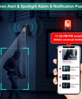 Wireless Security Camera For Outdoor And Indoor Use, 2K Battery Powered With AI Motion Detection showing alert on smartphone