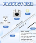 8mm By 350mm Linear Motion Rod Shaft Guide Kit With 2 SC8UU Ball Bearings And 2 SK8 Aluminum Rail Supports Chrome Plated Rails