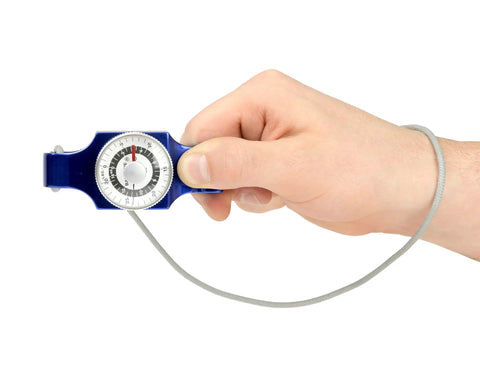 Pinch Strength Gauge For Hands With 30 Lb Capacity Measures Tip Key And Palmar Pinch Strength In Pounds And Kilograms in hand