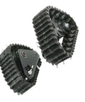 Pair Of 23 Tooth Spline Rear ATV Tracks For Go Kart UTV And Quad Beefed Up For Snow Sand Mud Off Road Performance Replacement Track Assembly In Black For Maximum Traction And Flotation On Any Terrain