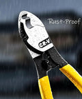 Premium Six Inch Cable Cutters Built From Hella Durable High Carbon Steel With Razor Sharp Cutting Heads And Non Slip Soft Grip Handles That Slice Through Electrical Wiring Like Fresh Butter For Pro Electricians And Weekend DIY Warriors, shown with rust-proof finish.