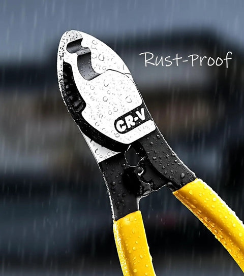 Premium Six Inch Cable Cutters Built From Hella Durable High Carbon Steel With Razor Sharp Cutting Heads And Non Slip Soft Grip Handles That Slice Through Electrical Wiring Like Fresh Butter For Pro Electricians And Weekend DIY Warriors, shown with rust-proof finish.