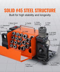 Heavy Duty Drill Bit Sharpener For Professionals And DIY Heroes, precise structure with 18 collets and solid #45 steel.