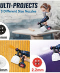 Cordless Paint Sprayer For Home Interior And Exterior Projects, 20V Brushless Motor with 3 nozzle sizes for versatile use
