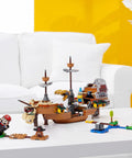 Super Mario Bowser’s Airship Expansion Set 71391 Epic Buildable Play Toy displayed on white table in living room