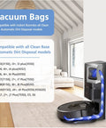 Vacuum in use with Automatic Dirt Disposal Vacuum Bags For I7 I7 Plus J7 J7 Plus I3 I4 I4 Plus I6 I6 Plus I8 I8 Plus S9 S9 Plus Series Replacement