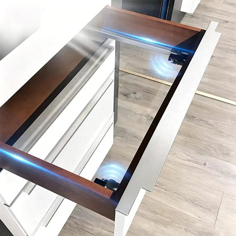 Undermount Drawer Slides 20 Inch Full Extension Heavy Duty Runners with Soft Close Damping in Cold Rolled Steel, kitchen use