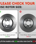 Diagram showing comparison between a 280mm and 288mm front rotor for Front Steering Knuckle And Wheel Bearing Hub Assembly For Beetle, Golf, And Jetta With 280mm Rotor Left And Right Sides Direct Fit Aftermarket Replacement Replaces 1J0498465 And 1J0615 Fits Beetle 1998-2010 Golf 1999-2006 Jetta 1999-2005
