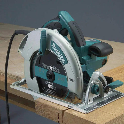 Professional 8 1 4 Inch Magnesium Circular Saw With Electric Brake And Dual Led Cut Line Lights on wooden surface
