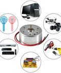 Ten Pack Mini DC Generator Motors 3V to 12V for DIY Projects with applications in electronics and small devices.