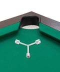 Heavy Duty Y Shape Three Prong Socket Wrench For Pool Table Rail Fix And Felt Cloth Swap on green felt surface.