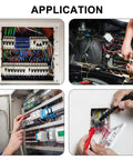 Various applications using 60 Piece Push In Lever Wire Nuts 1 In 1 Out Electrical Splice Connectors for wiring tasks.