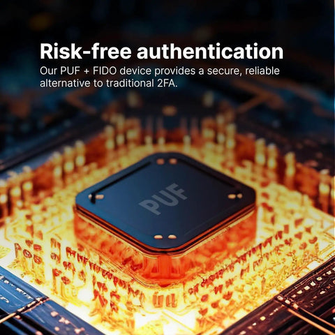 Lock Down Your Digital Life With This Solid Usb C Security Key Powered By Puf Technology For FIDO2 U2F Certified 2FA And Passwordless Login That Beats Hackers No Cap, PUF chip on circuit board.