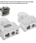 Keep Your Sweet Ride Rolling Smooth Zero Hassle Car Battery Terminal Connector Kit with transparent covers and built-in voltmeter.