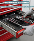 Heavy Duty Tool Drawer Organizer Tray For Ratchets Extensions And Drive Tools Keeps Wrenches Sockets And Bits From Rolling