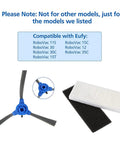 All In One RoboVac Replacement Parts Kit That Fits 11S 30 30C 15C 12 25C 35C 15T with brush and filter displayed