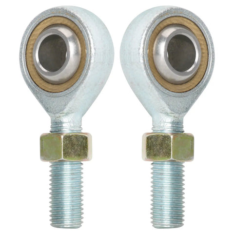 M10 Beefy Heavy Duty Rod End Bearing 10mm Bore Left Right Hand Thread Self Lubricating Ball Joint Heim Joint With Jam Nuts For ATV Quad Buggy Go Kart Drift Trike Golf Cart 4 Wheelers, two bearings with jam nuts