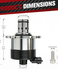 Bulletproof Fuel Meter Quantity Control Valve Pump Metering Unit For Freightliner Cascadia And Western Star Detroit Diesel Dd13 Dd15 Dd16 2007 To 2022 dimensions with metric measurements