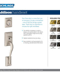 Front Entry Handleset With Left Handed Accent Lever In Matte Black Plymouth Style Front Door Security Upgrade Keyed Deadbolt