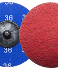 3 Inch Quick Change Ceramic Sanding Discs For Drill And Die Grinders, Heavy Duty Deburring And Polishing, Rust Removal And Paint Stripping, 36 Grit
