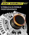 Beefed-Up 220A 12V Alternator With 6-Groove Clutch Pulley for Jeep Grand Cherokee 2011-2021 3.6L, close-up view