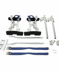Pro Grade Aluminum Drywall Stilts 15 To 23 Inch Adjustable Lifts For Taping And Painting kit with accessories and straps
