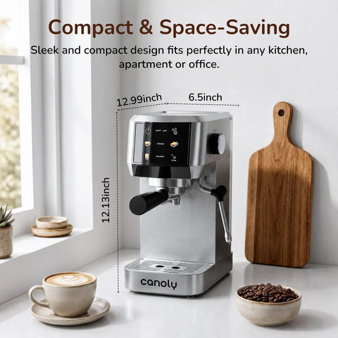 Dope 2-In-1 Espresso Machine And Cold Brew Maker With Badass 20 Bar Pump And Responsive Touchscreen in a sleek design