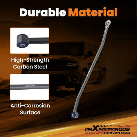 Adjustable Front Track Bar for Jeep Cherokee XJ 1984 2001 With Panhard Rod Relocation Bracket Fits 4 To 6 And A Half Inch Lift carbon steel