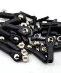 Heavy Duty Ball Link 6-32 Size, Friction Free Performance, 12 Pack scattered with nuts and bolts for RC planes and hobby projects
