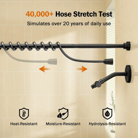Dual Shower Head With Adjustable Slide Bar And Reinforced Hose Black Double Spray Bathroom Upgrade No Stress Spa Comfort For Renters Slick Fit That Totally Hits Different Now